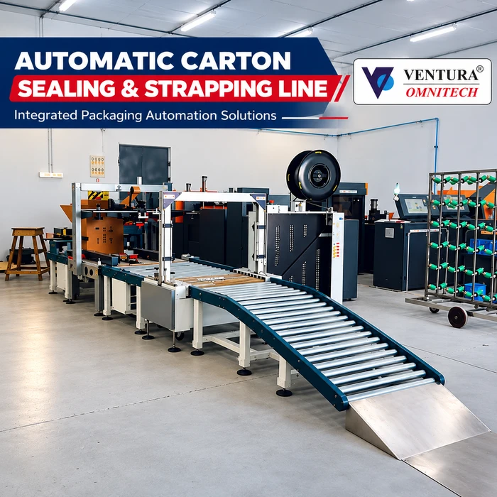 Automatic Carton Sealing & Strapping Line