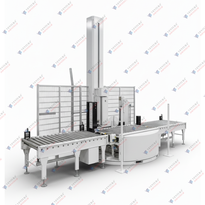FULLY AUTOMATIC PALLET STRETCH WRAPPING MACHINE