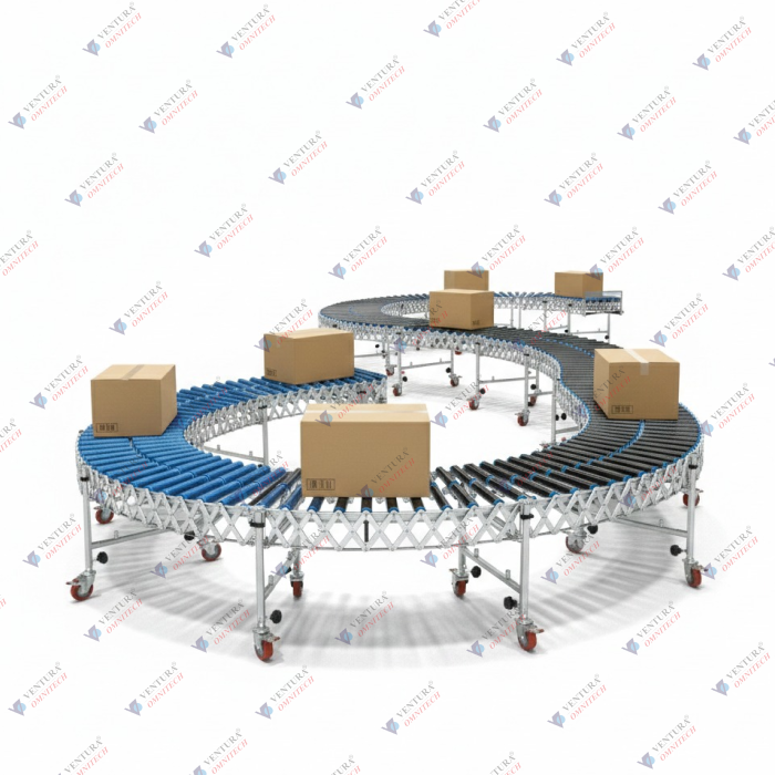NYLON/ METAL COLLAPSIBLE FREE ROLLER CONVEYOR