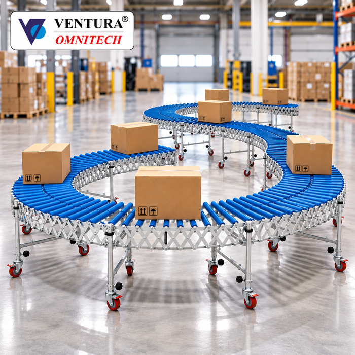 VENTURA NYLON/ METAL COLLAPSIBLE FREE ROLLER CONVEYOR